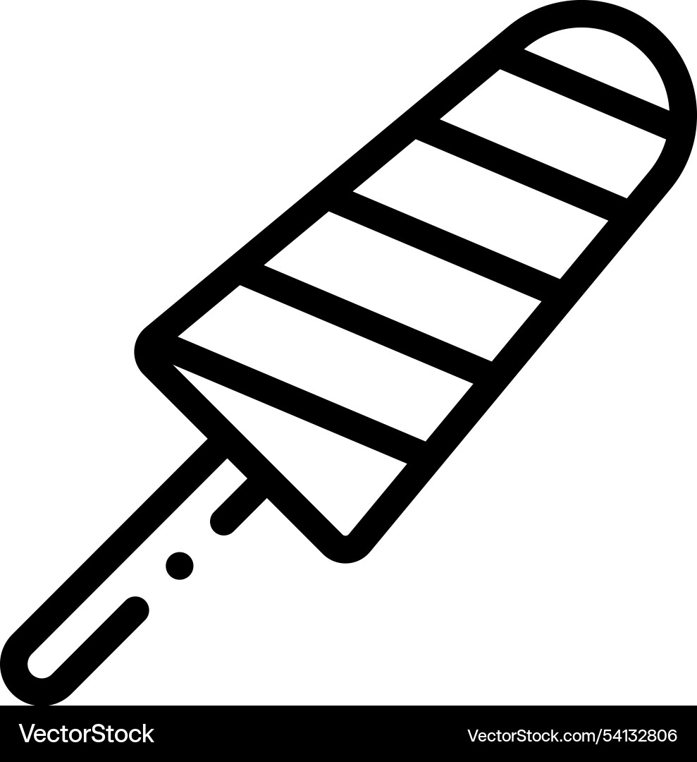 Ice cube tray icon thin linear style design Ice cube tray icon thin linear style design vector image