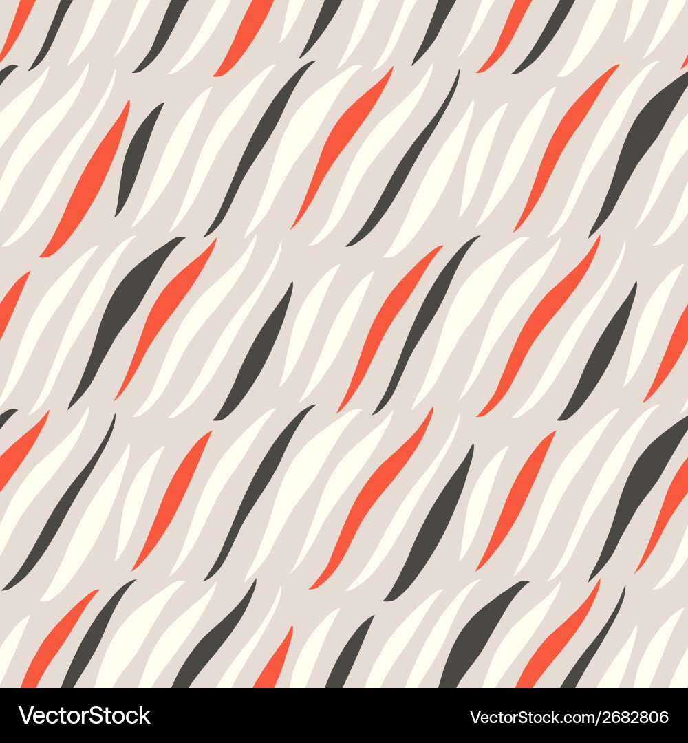 Seamless pattern with abstract geometric waves Vector Image