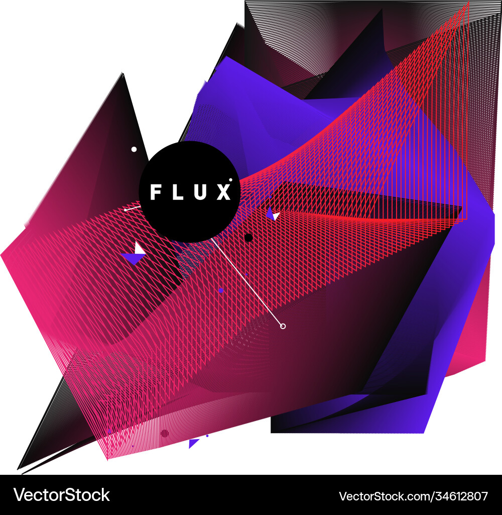 3d colorful wave background dynamic flux effect 3d colorful wave background dynamic flux effect vector image