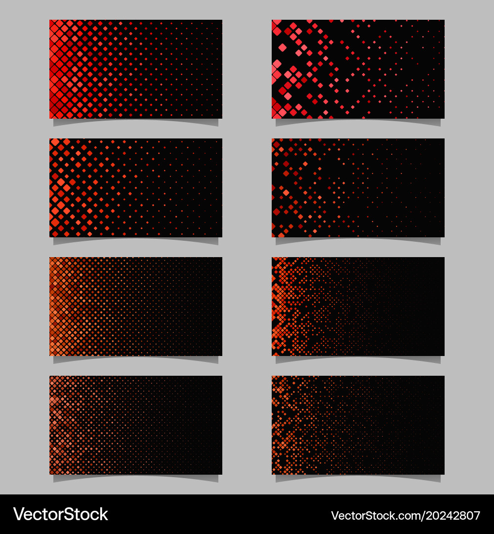 Abstract diagonal square pattern card template Vector Image