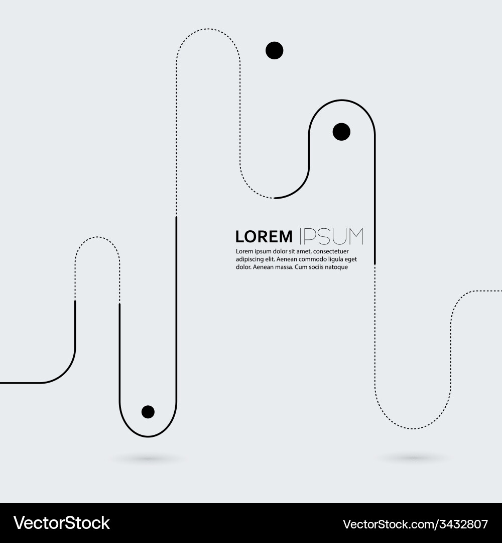 Curved Line Abstract Background vector image