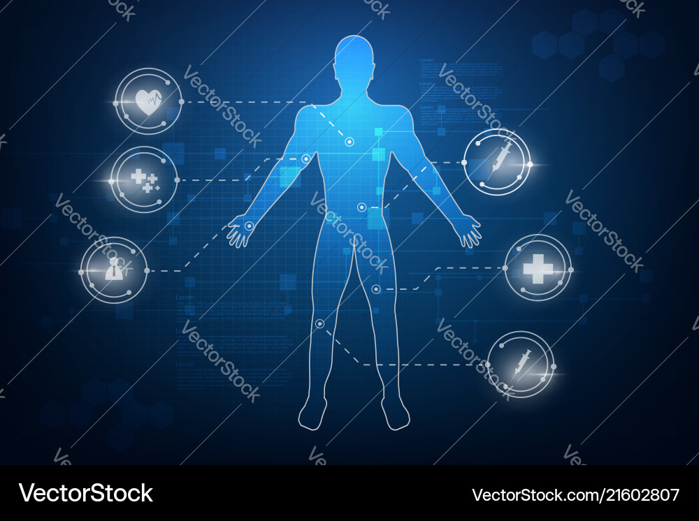 Hud interface virtual hologram future system vector image