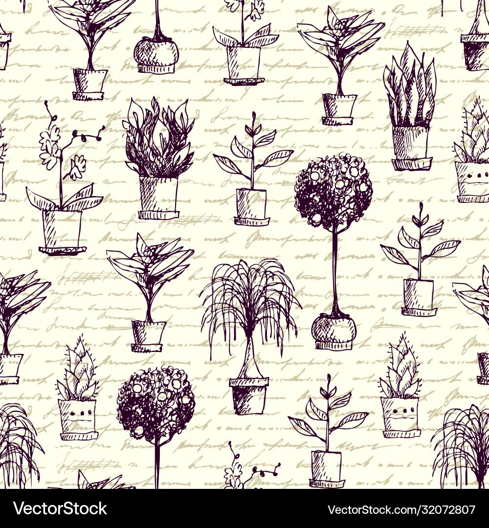 Image with hand draw pattern Vector Image