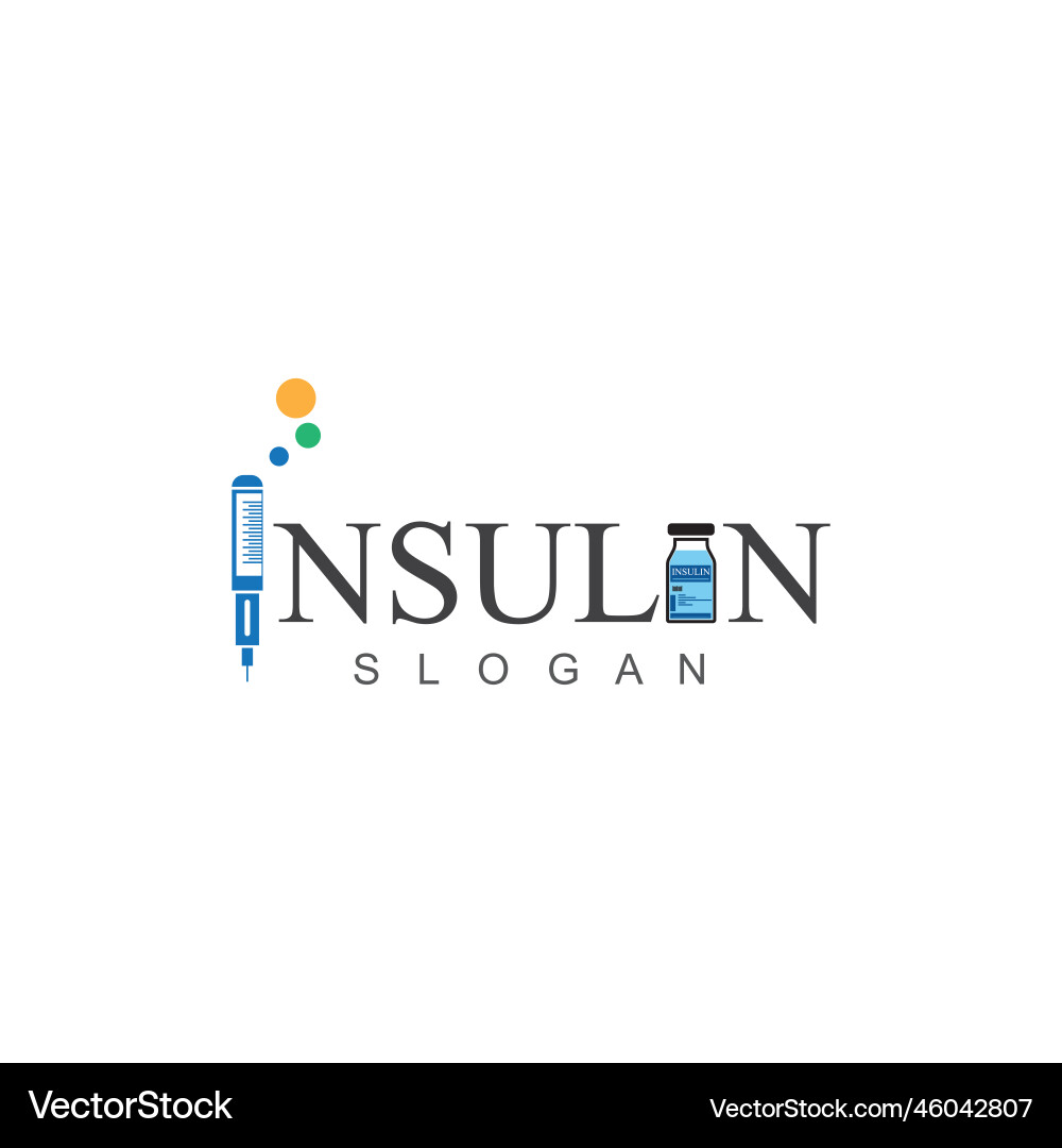Insulin injection icon simple design element Vector Image