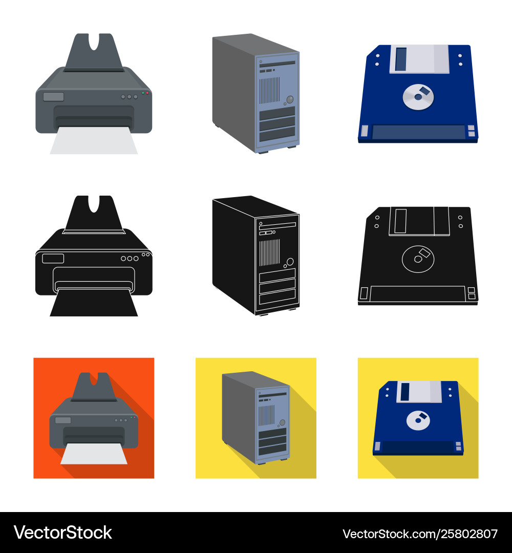 Isolated object laptop and device icon Isolated object laptop and device icon Vector Image