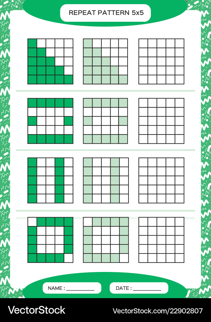 Repeat green pattern cube grid with squares Repeat green pattern cube grid with squares vector image