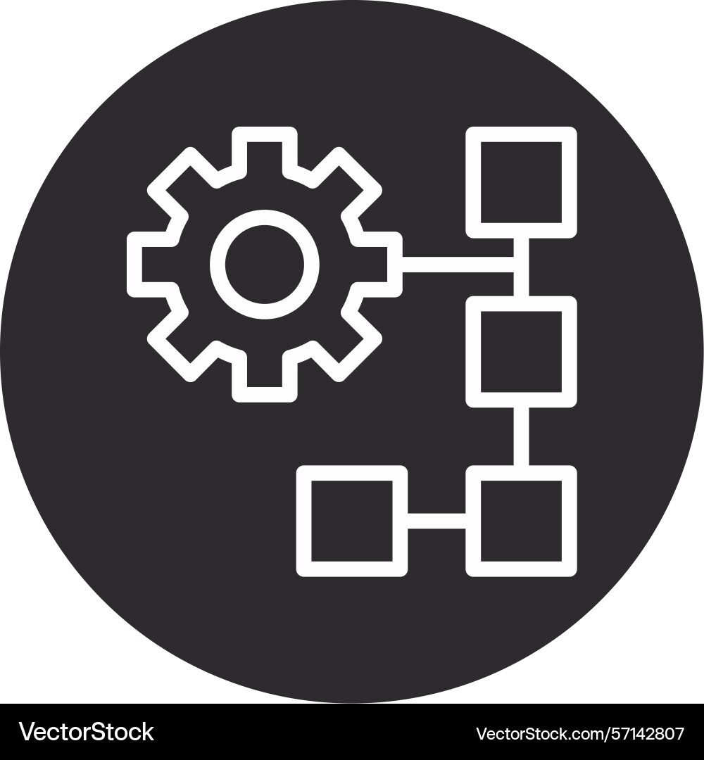 Resource inverted circle black Vector Image
