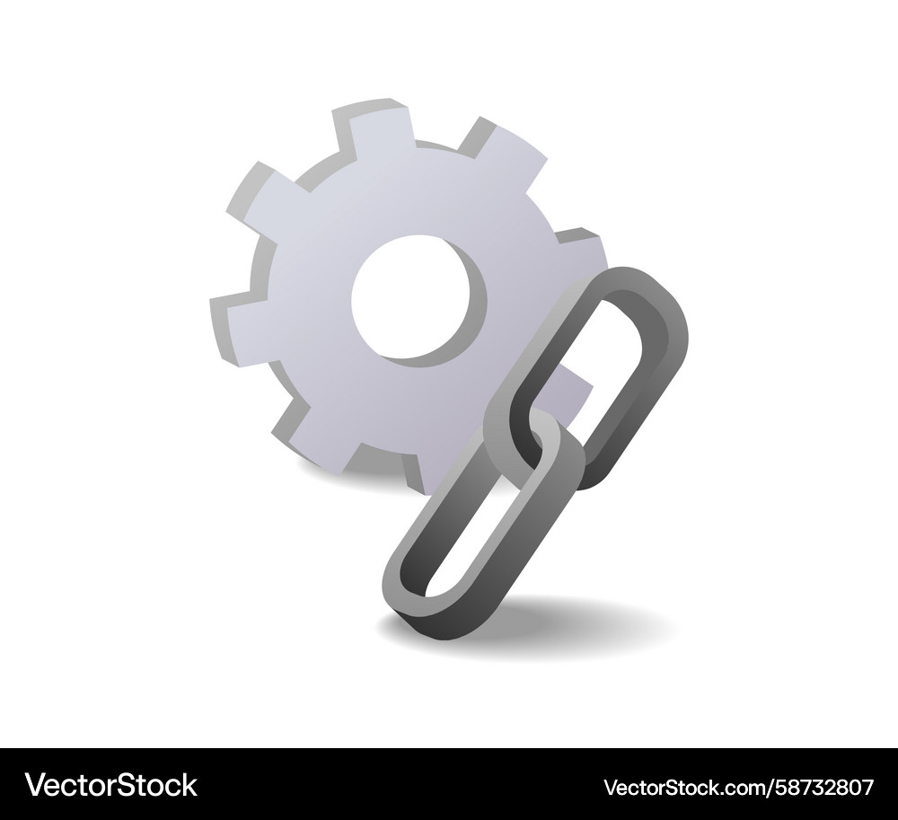 Web Link Icon Set Vector Image