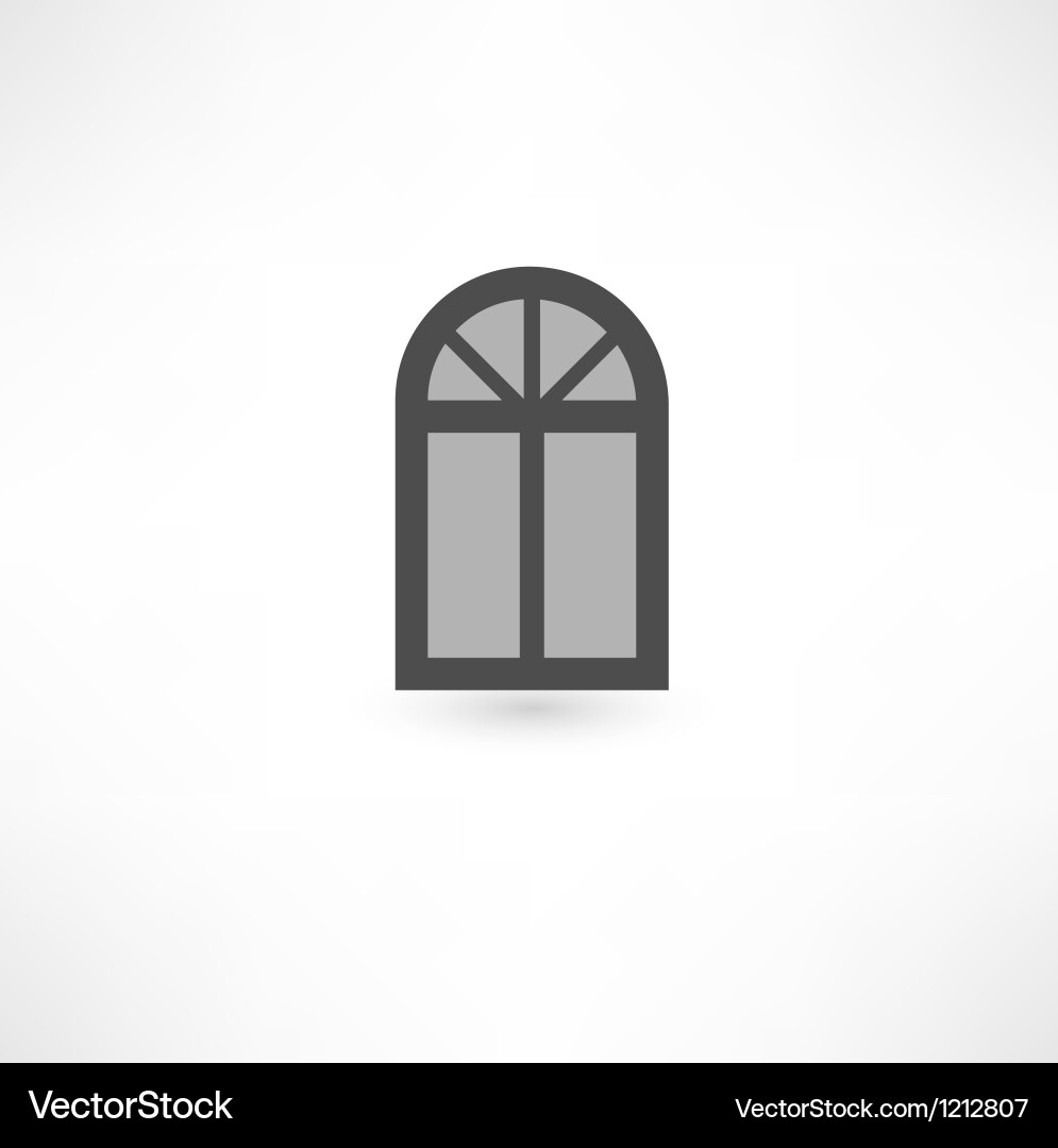 Window Icon - Building Element vector image