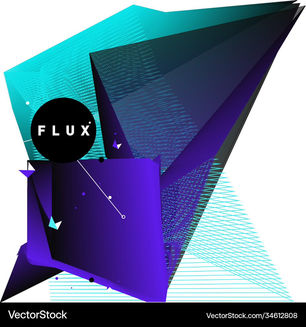 3d colorful wave background dynamic flux effect 3d colorful wave background dynamic flux effect Vector Image