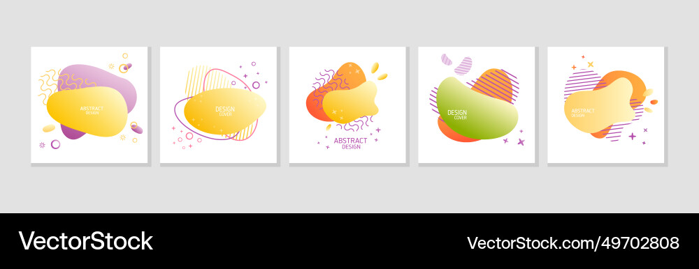 Abstract card design with fluid form and shape Abstract card design with fluid form and shape vector image