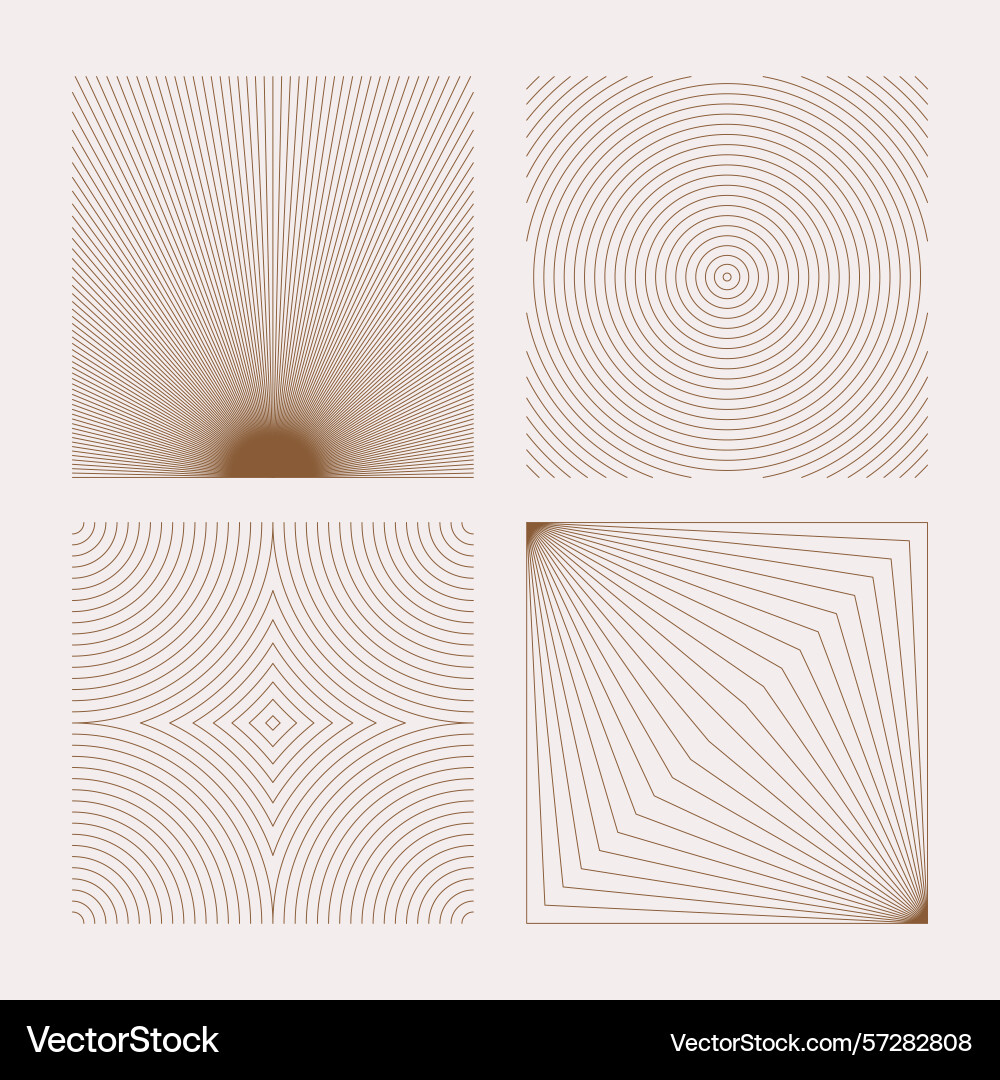 Abstract textures in linear simple style - sun vector image