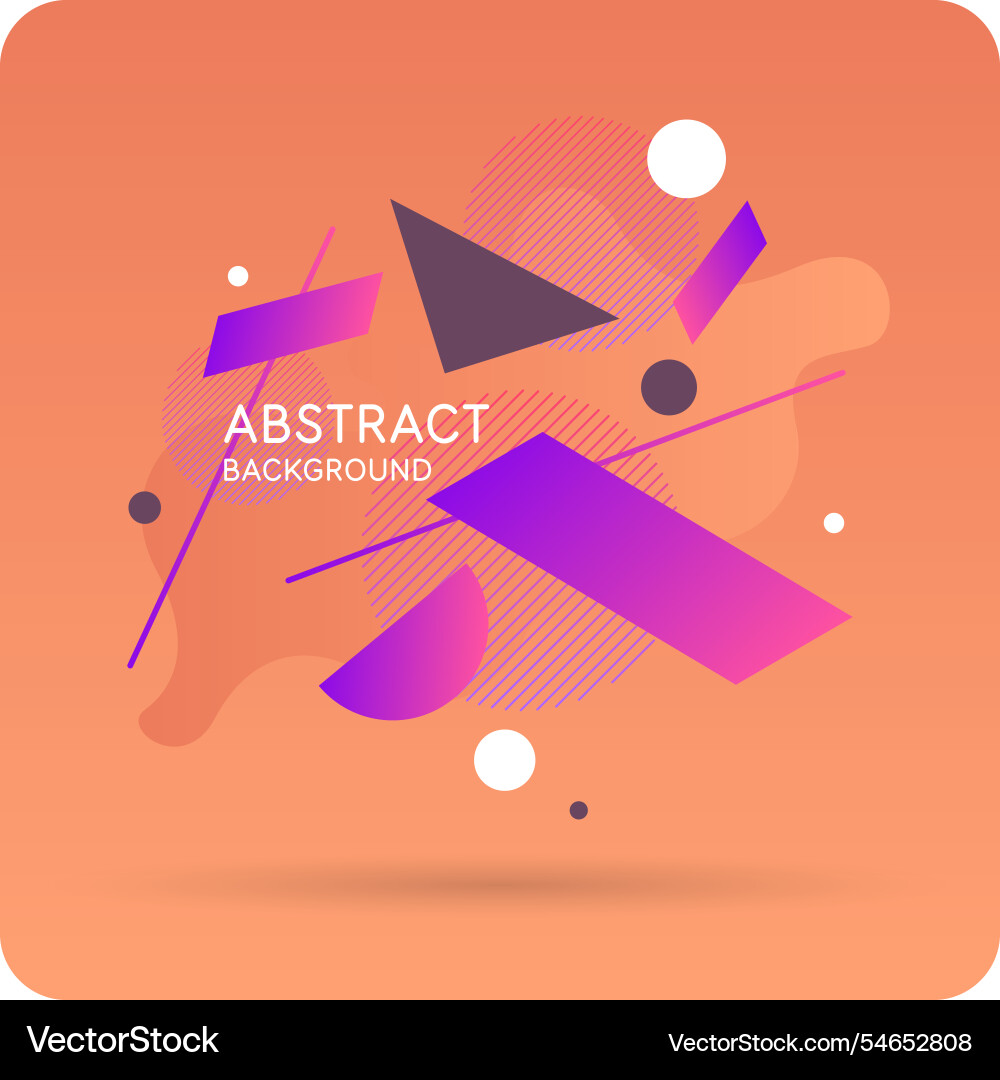 Background with abstract shapes a template vector image