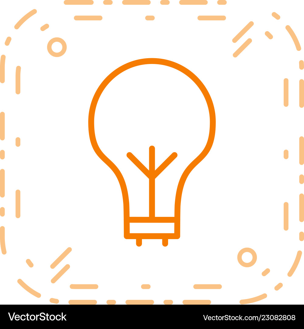 Bulb icon Royalty Free Vector Image - VectorStock