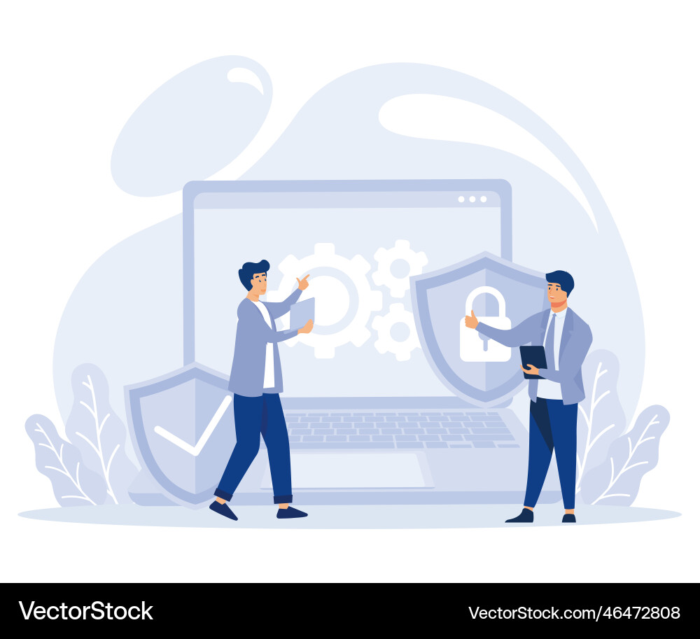 Data backup software concept remote server Data backup software concept remote server vector image