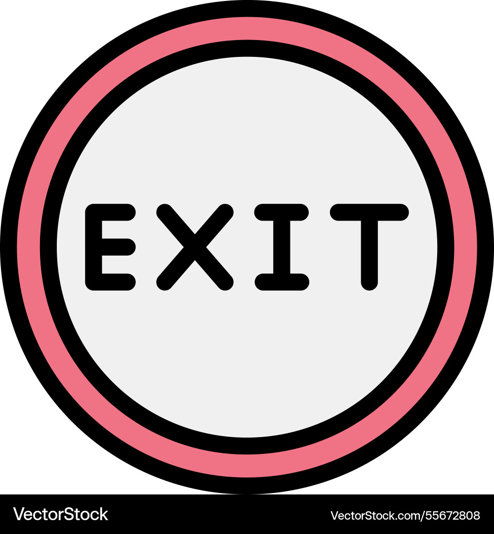Exit icon design Vector Image