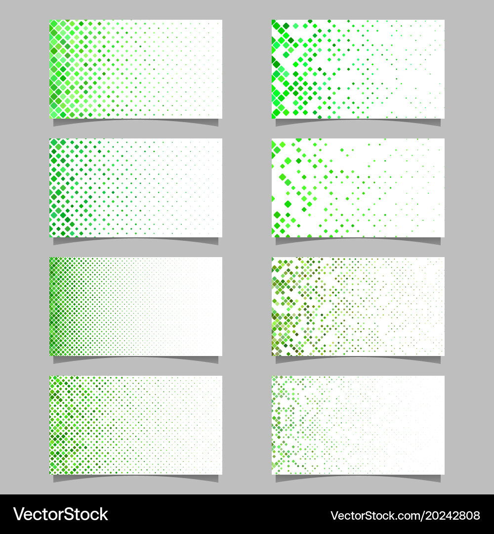 Geometrical rounded square pattern card template vector image