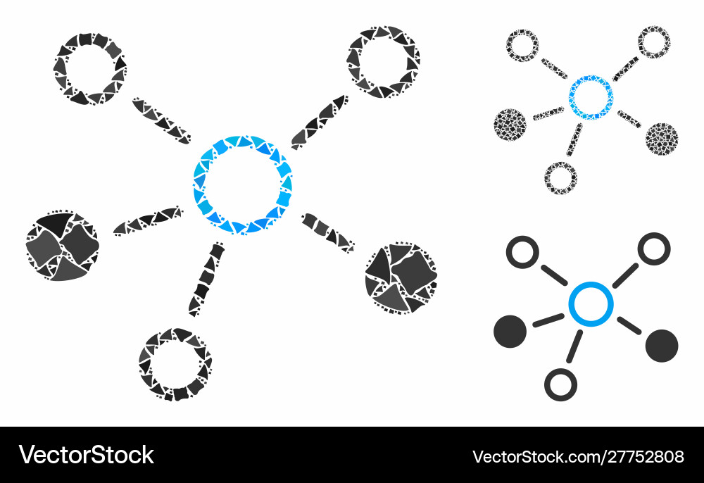 Relations composition icon humpy pieces Relations composition icon humpy pieces vector image