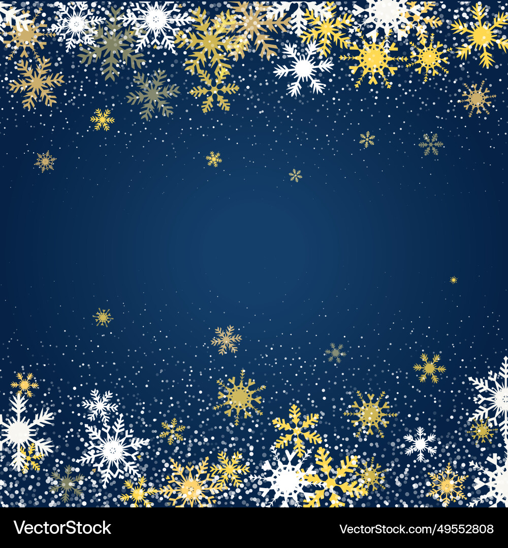 Sparkling Winter Snowflake Background Vector Image