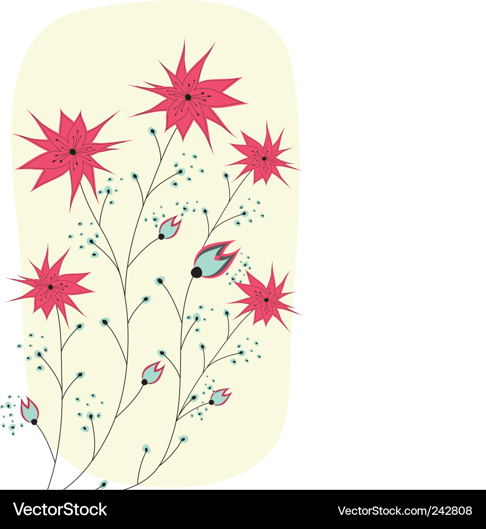 Spring background vector image