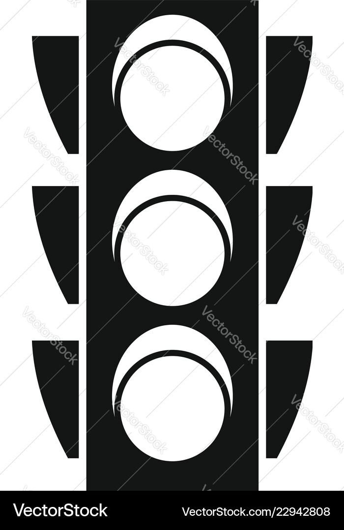 Traffic Light Icon - Regulation Royalty Free Vector Image