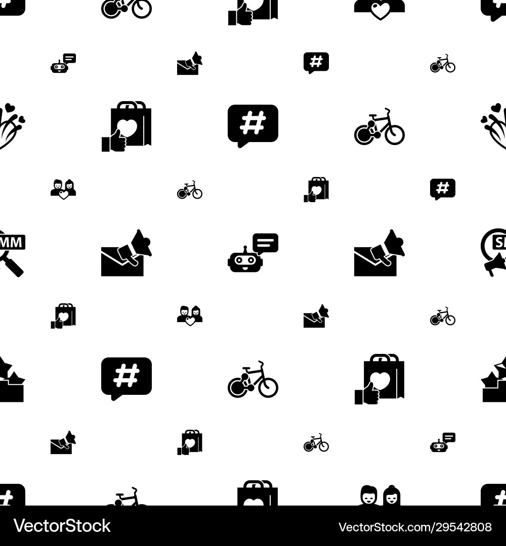 Web icons pattern seamless included editable Web icons pattern seamless included editable vector image