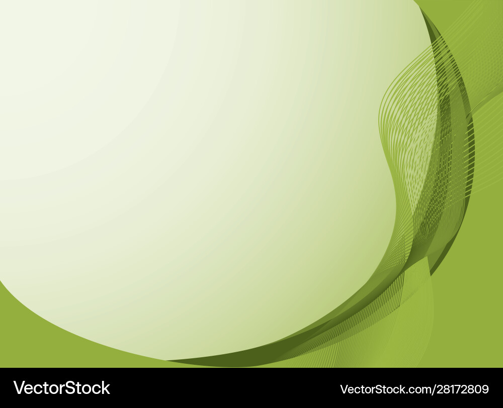 Background template with green abstract patterns Vector Image