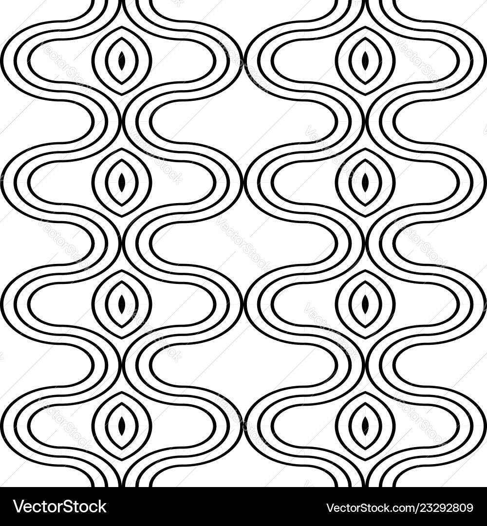 Design seamless monochrome zigzag pattern Design seamless monochrome zigzag pattern vector image