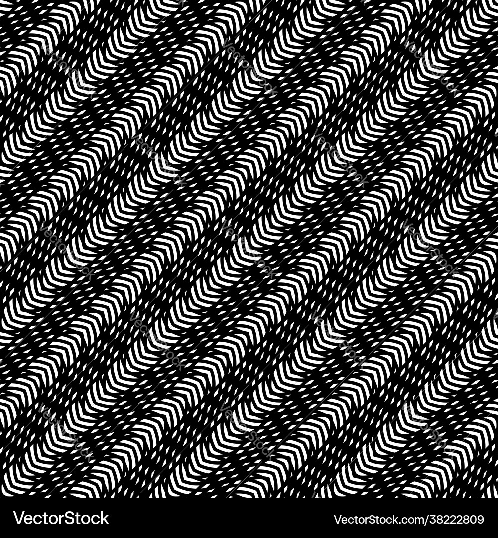 Design seamless monochrome zigzag pattern Vector Image