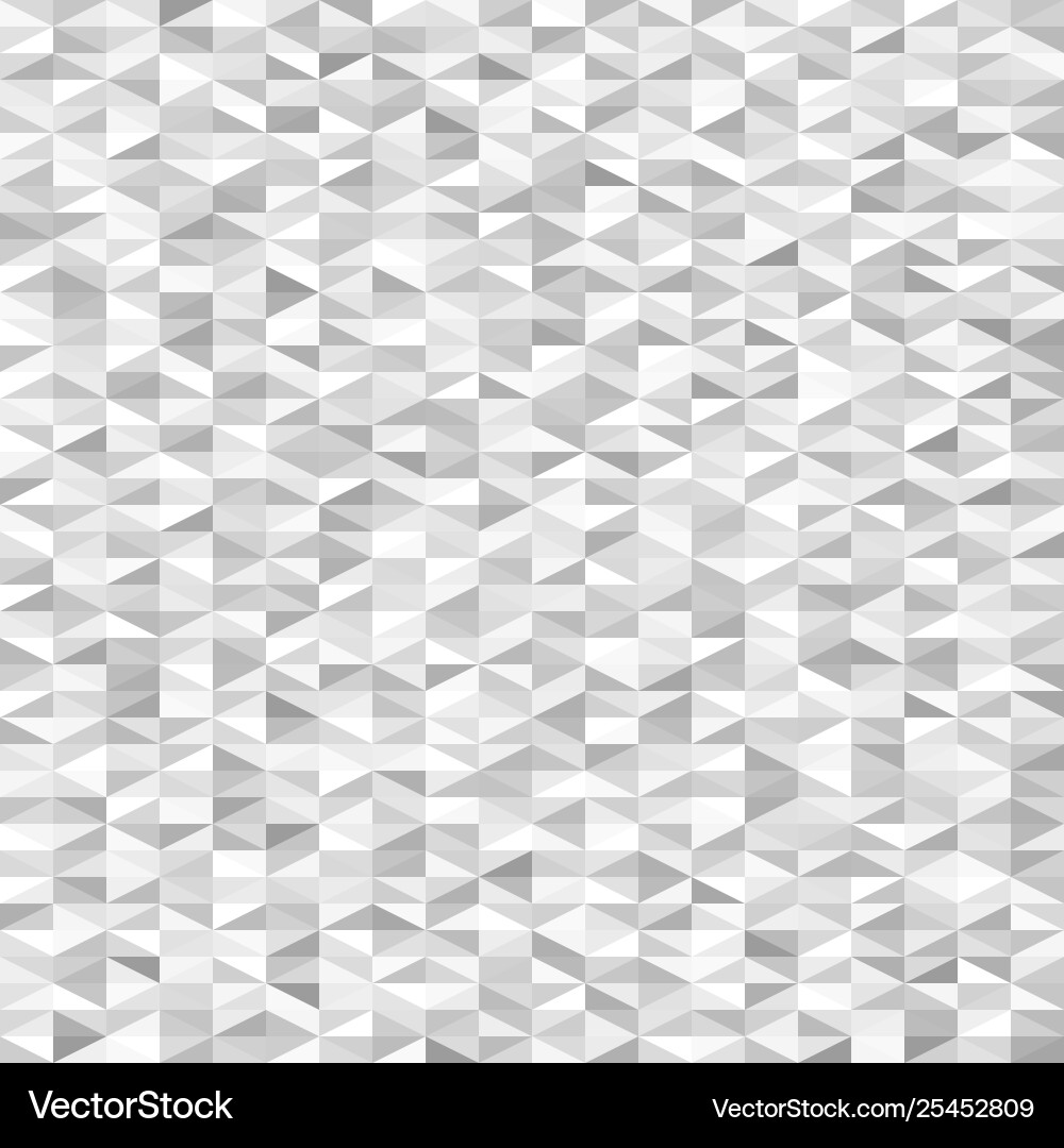 Gray triangle pattern seamless background vector image
