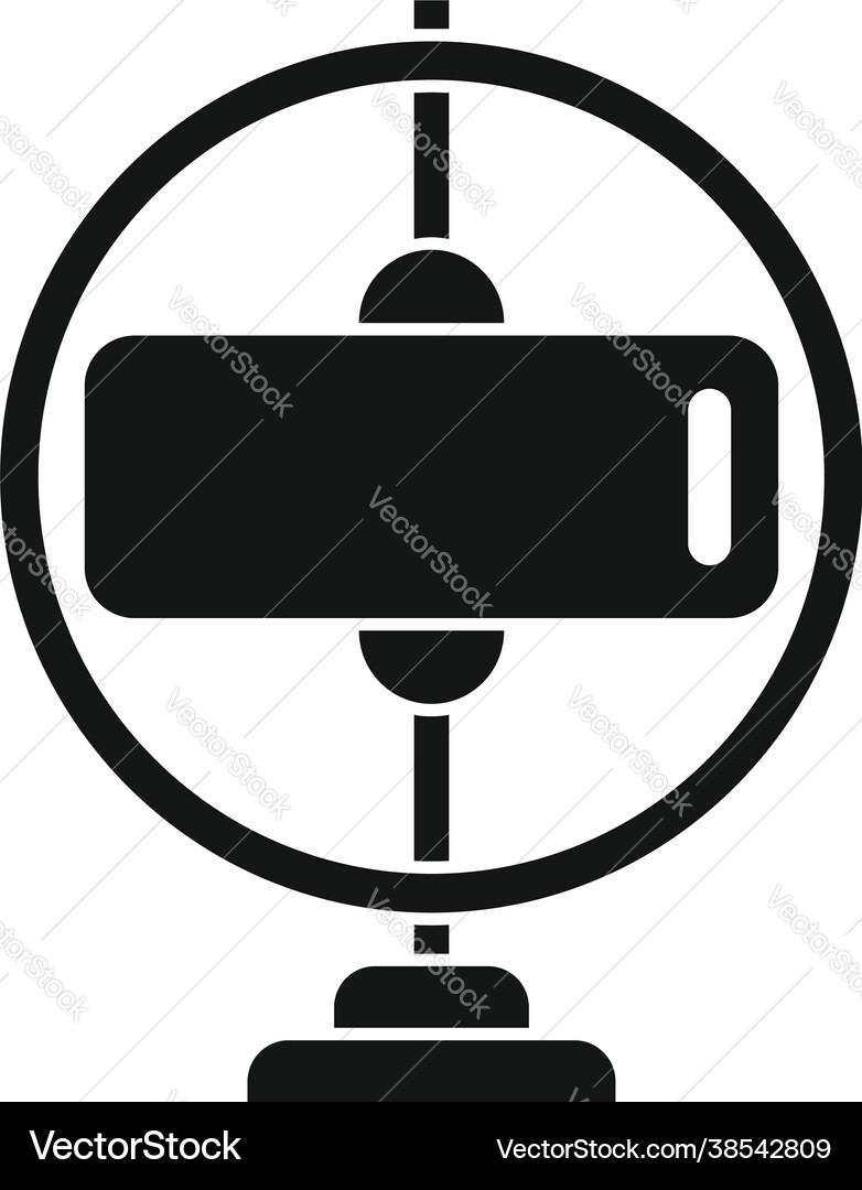 Gyroscope stand icon simple sensor Gyroscope stand icon simple sensor vector image