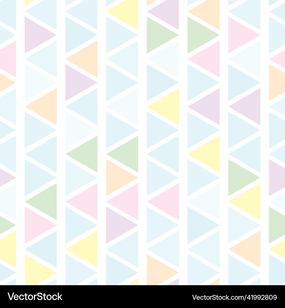 Pastel abstract geometric pattern with triangles vector image