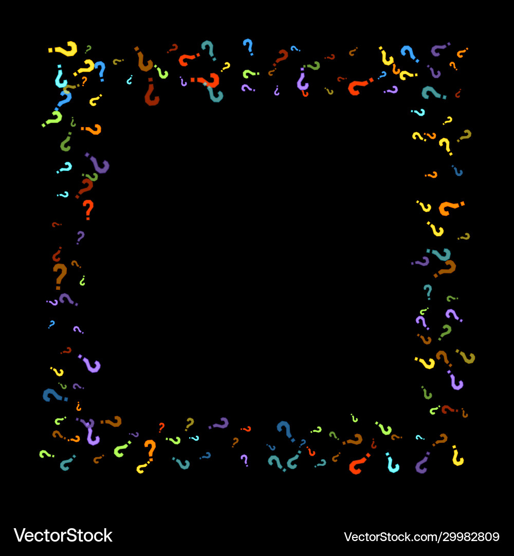 Question Mark Scatter Background vector image