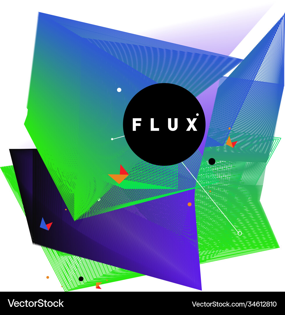 3d colorful wave background dynamic flux effect 3d colorful wave background dynamic flux effect Vector Image