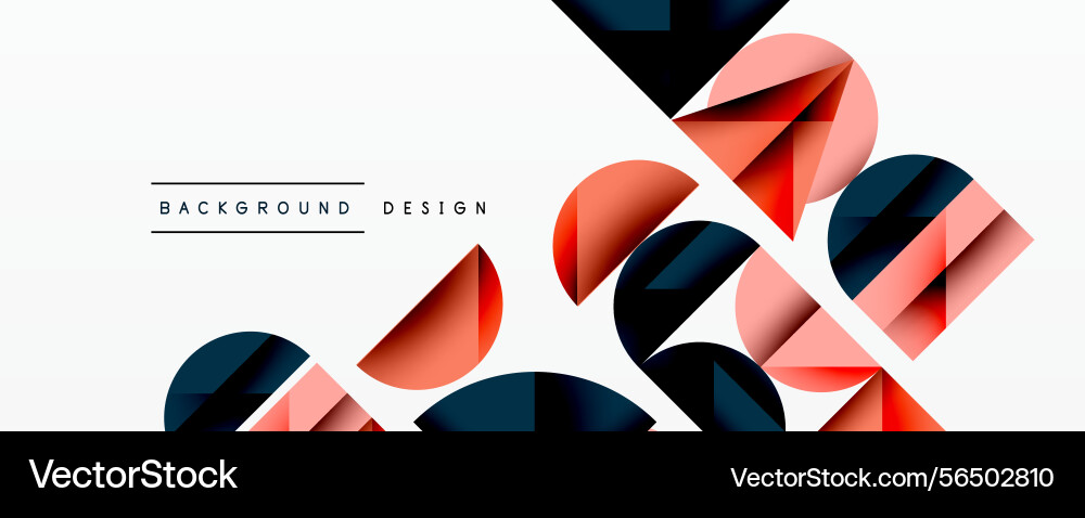Abstract geometric shapes overlap creating Abstract geometric shapes overlap creating vector image