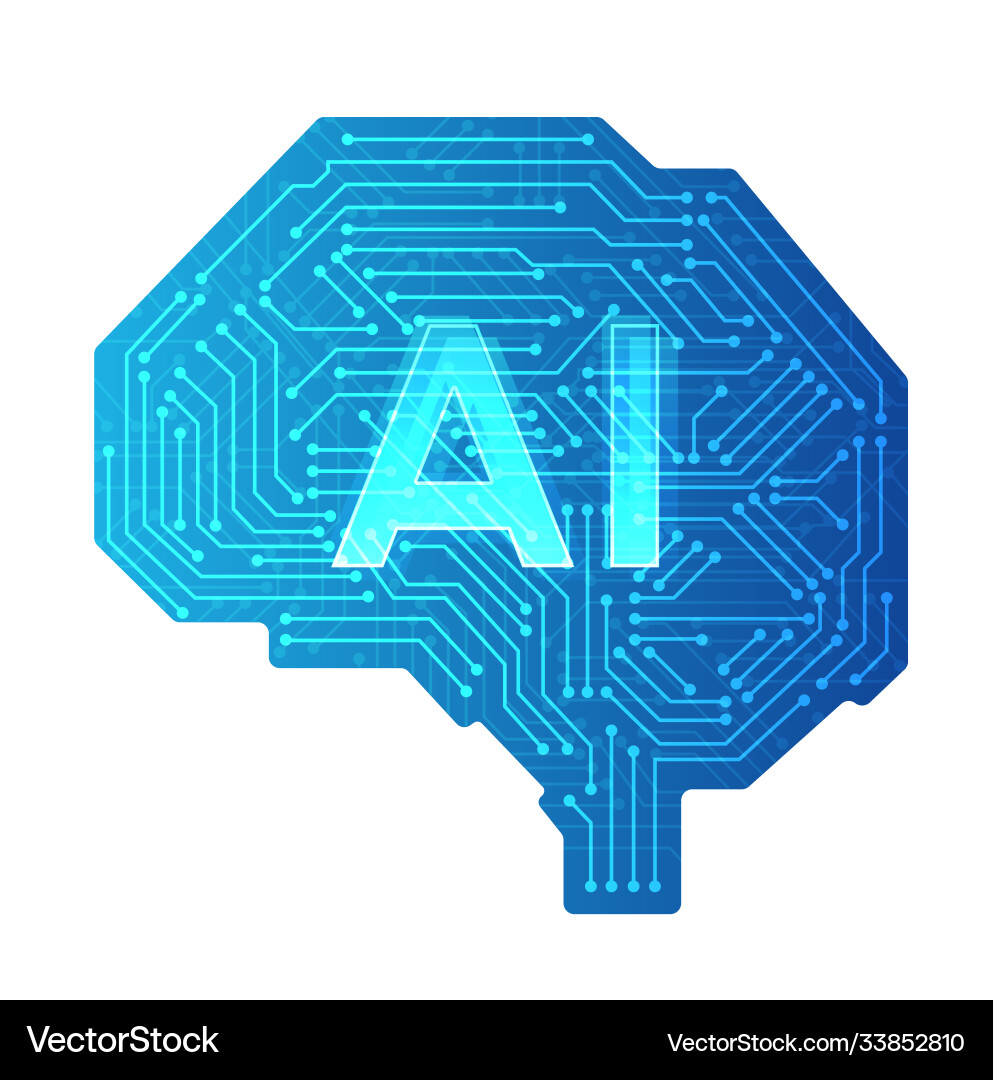 Artificial intelligence machine learning ai data Artificial intelligence machine learning ai data vector image