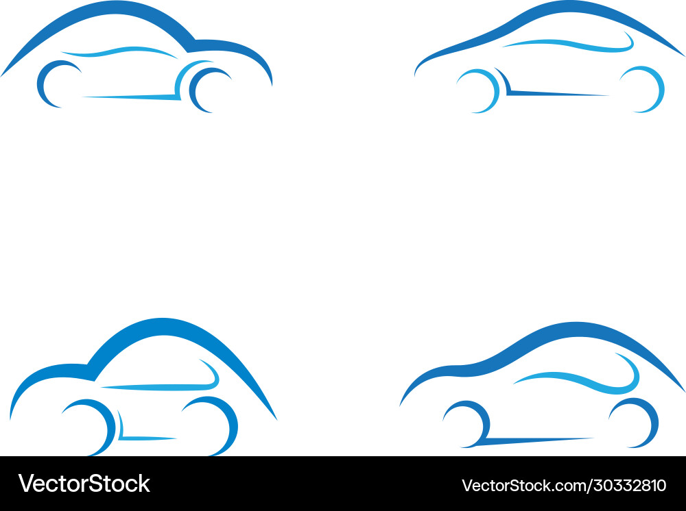 Car Symbol Collection Royalty Free Vector Image