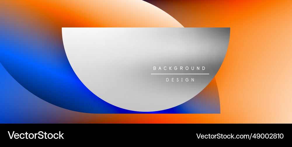 Circles and round shapes with gradients minimal Vector Image
