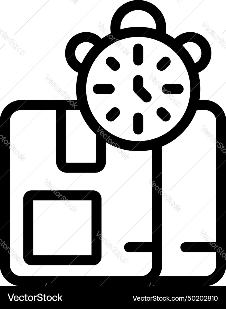 Fast parcel loading icon outline auto Fast parcel loading icon outline auto Vector Image