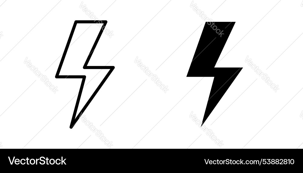 Flash icon set Vector Image