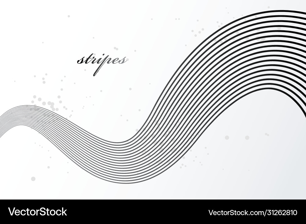 Grey 3d lines in motion dimensional abstract Vector Image