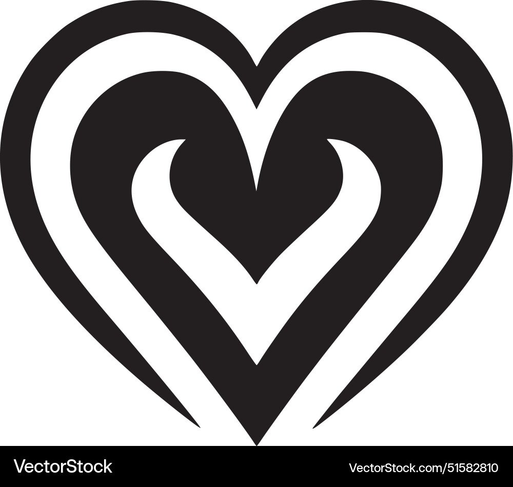 Heart - high quality logo - ideal for t-shirt Vector Image