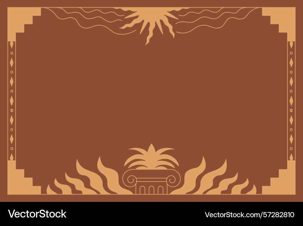 In simple modern style - horizontal abstract In simple modern style - horizontal abstract vector image