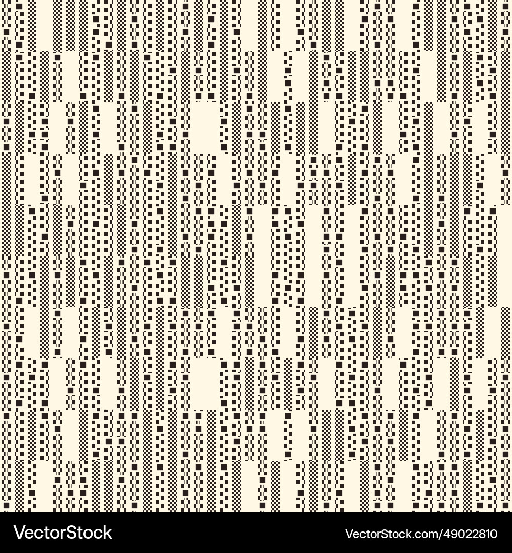 Monochrome glitch effect textured pattern Monochrome glitch effect textured pattern vector image
