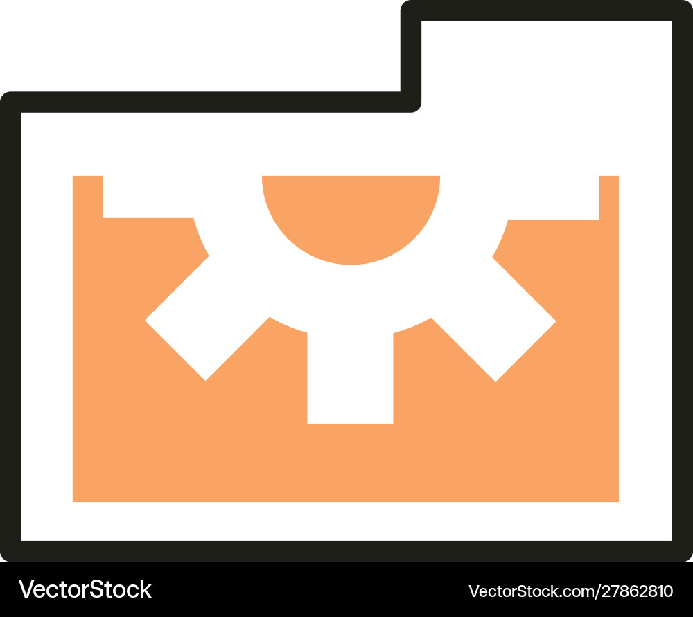 Ordner Datei Web Entwicklung Icon Linie und füllen Ordner Datei Web Entwicklung Icon Linie und füllen vektorbild