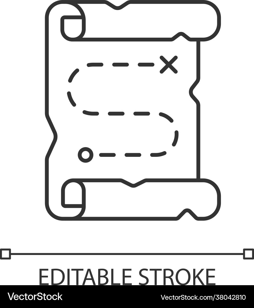 Scroll Map Icon vector image