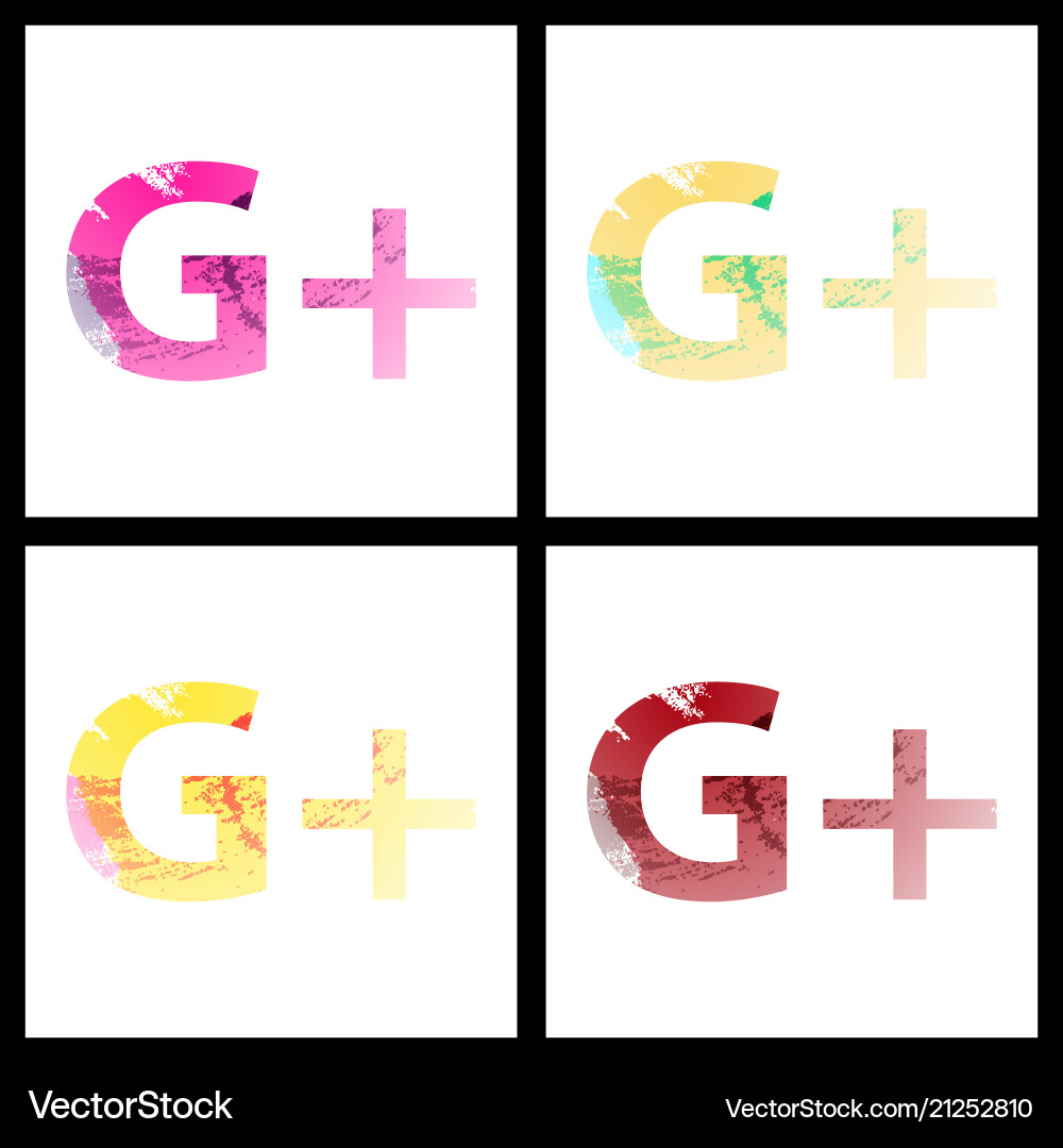 Set of social networking icons web design flat Vector Image
