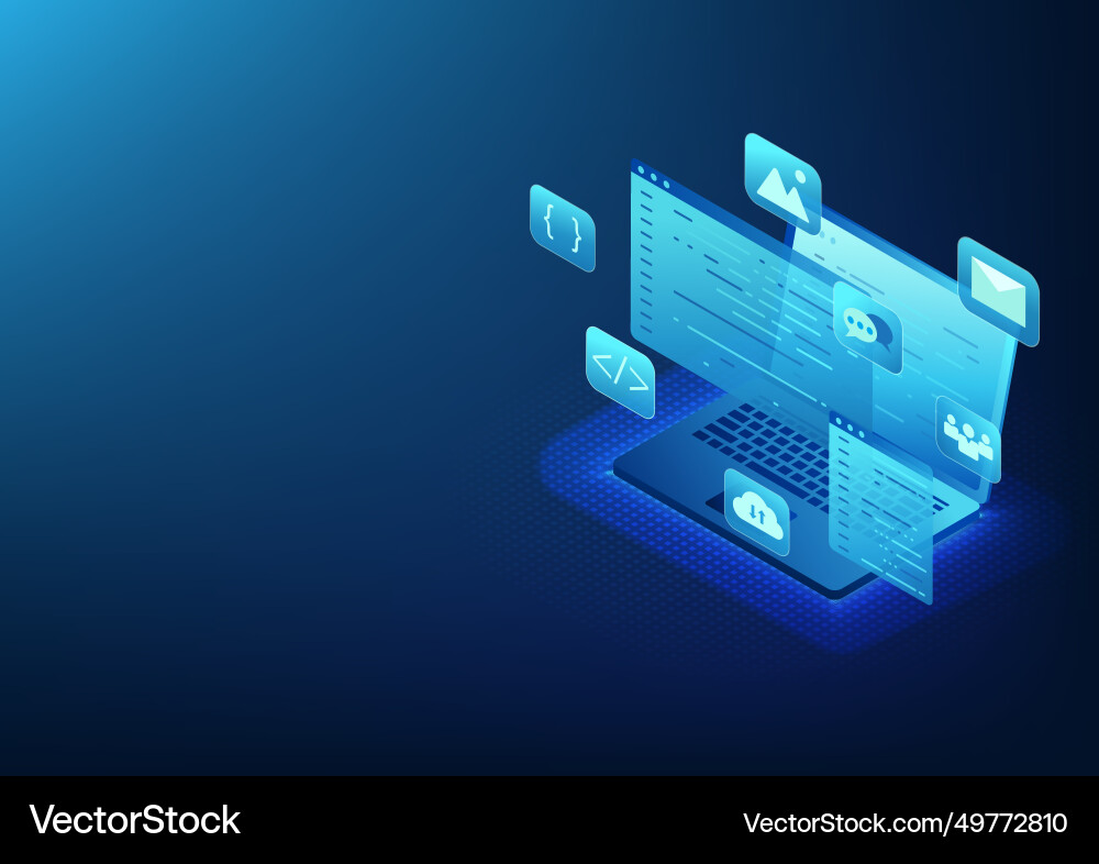 Software technology developer who writes Software technology developer who writes vector image