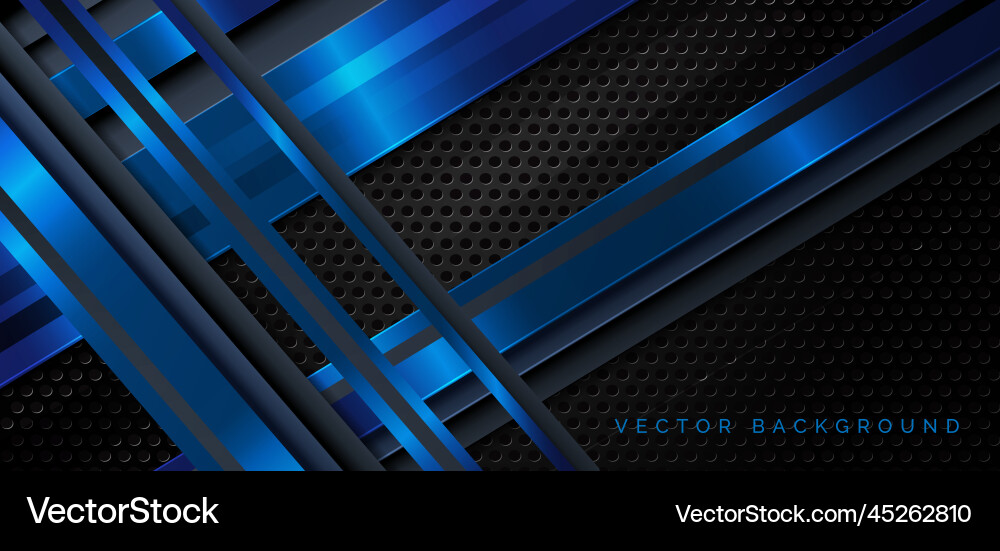 Template diagonal lines blue and dark overlapping Template diagonal lines blue and dark overlapping vector image