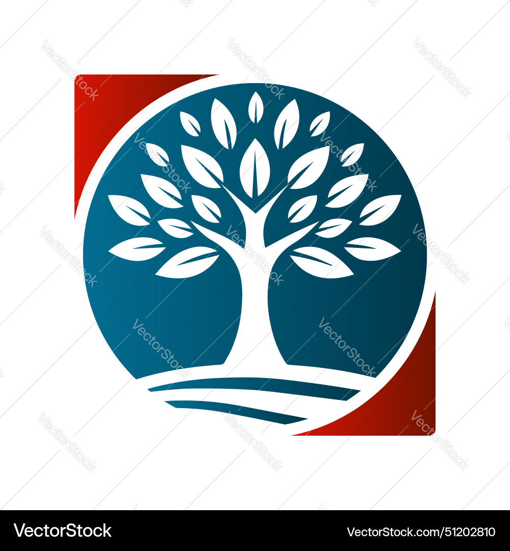 Tree logo design Vector Image